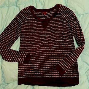 Gap Navy and white light sweater Small
